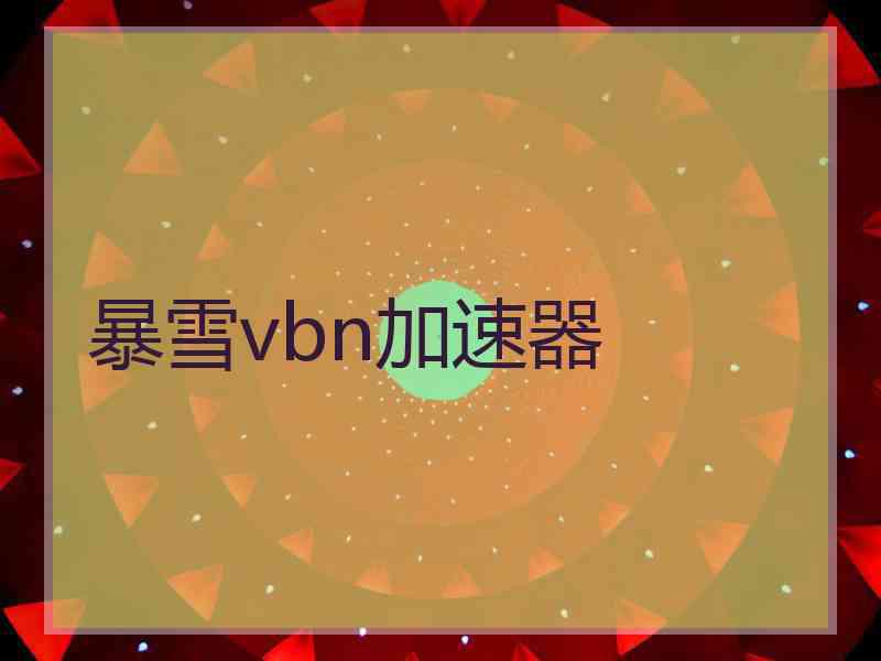 暴雪vbn加速器