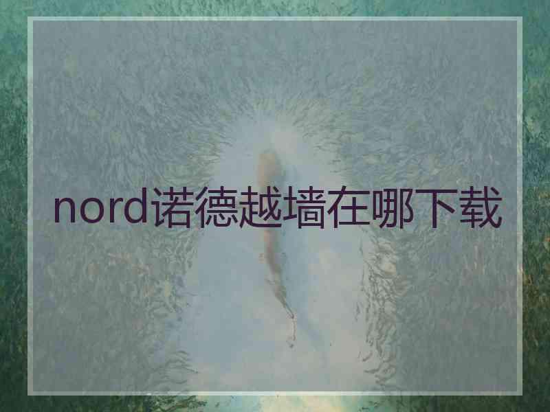 nord诺德越墙在哪下载