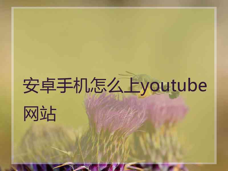 安卓手机怎么上youtube网站